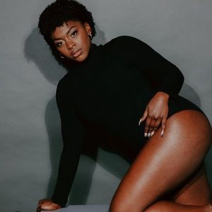 Klassy Network Mock Neck Black Brami Bodysuit Bramisuit